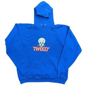 Tweety Bird Hoodie Vintage 90s Size XL Fruit of the Loom USA Warner Brothers